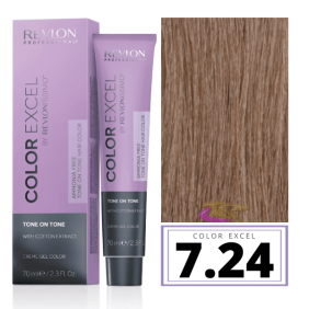 Revlon - Ba o COLOR EXCEL senza ammoniaca 7.24 Copper Pearl Blond 70 ml