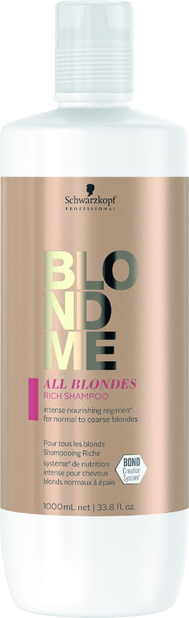 Schwarzkopf Blondme - BLONDE Shampoo arricchito per capelli molto danneggiati 1000 ml