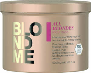 Schwarzkopf Blondme - Maschera BLONDE arricchita per capelli molto danneggiati 500 ml
