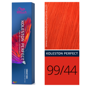 Wella - Tinte Koleston Perfect Vibrant Reds 99/44 Rubio Muy Claro Intenso Cobrizo Intenso de 60 ml