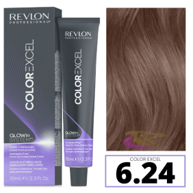 Revlon - Baño COLOR EXCEL 6.24 Rubio Oscuro Irisado Cobrizo (sin amoniaco) 70 ml