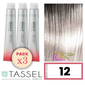 Tassel - Confezione 3 coloranti colore brillante con Arg ny cheratina N naturale donna 12 Superlift 100 ml