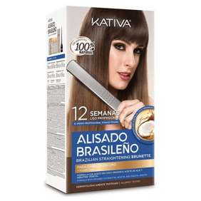 Kativa - BRASILIANO Kit LISCIANTE O sei andato capelli scuri da fare a casa 150 ml