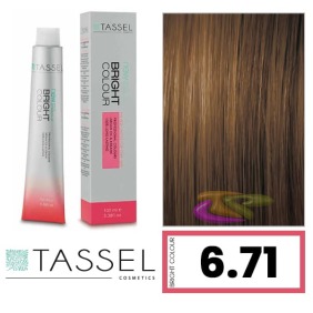 Tassel - Tinta colore brillante con Arg ny cheratina N 6,71 biondo scuro marrone N FR O 100 ml (04.814)