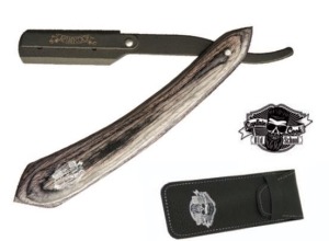 Captain Cook - rasatura coltello maniglia di legno nera (04985)