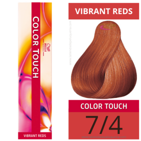 Wella - Ba o colori touch rossi vibranti 7/4 (senza amon ACO) 60 ml
