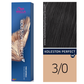 Wella - Koleston Perfect ME + Pure Naturals 3/0 Caste o Dark Intense Dye 60 ml
