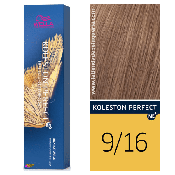 Wella - Koleston Perfect ME + Rich Naturals Dye 9/16 Biondo molto chiaro Cenere viola 60 ml