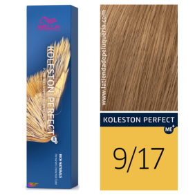 Wella - Koleston Perfect ME + Rich Naturals Dye 9/17 Very Light Blonde Marr Ash n 60 ml