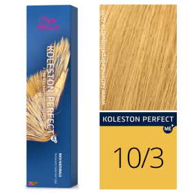 Wella - Koleston Perfect ME + Rich Naturals 10/3 Blonde Super Light Golden 60 ml