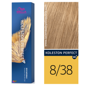 Wella - Koleston Perfect ME + Rich Naturals Dye 8/38 Light Golden Blonde Pearl 60 ml