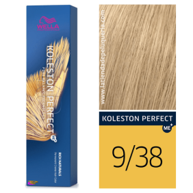 Wella - Koleston Perfect ME + Rich Naturals Dye 9/38 Very Light Blonde Golden Pearl 60 ml
