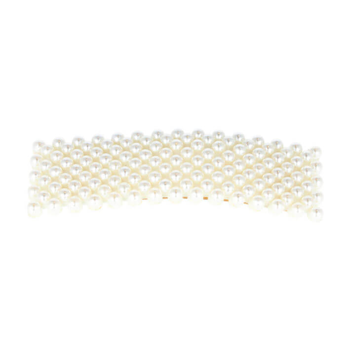Eurostil - Rane dorate rettangolari con perle 2 unità (06934)