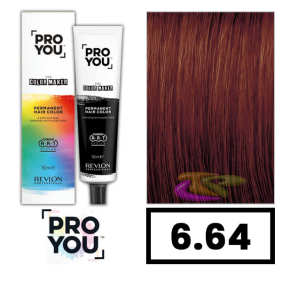 Revlon Proyou - THE COLOR MAKER Tinta 6.64 Biondo scuro rosso rame 90 ml