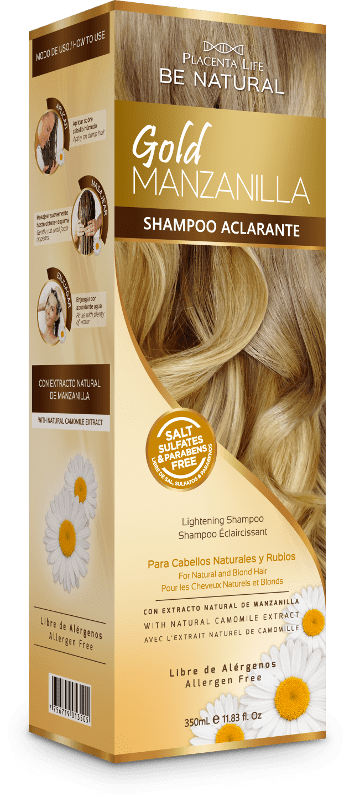Be Natural - GOLD CHAMOMILE Lightening Champ per capelli naturali e biondi 350 ml