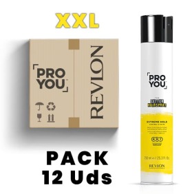 Revlon Proyou - Pack LACA XXL The Setter (Extreme Fixation) (12 unità x 750 ml)
