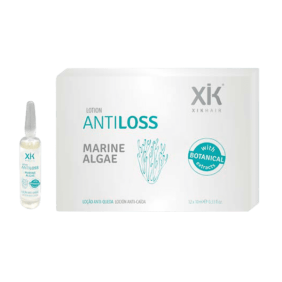 Xik Hair - Ampollas ANTILOSS anti-caída (con Marine Algae) (Natural - Vegano) 12 x 10 ml