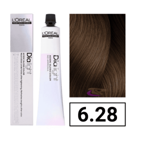 L`Oréal - Coloración DIALIGHT 6.28 Rubio Oscuro Irisado Moka sin amoniaco 50 ml