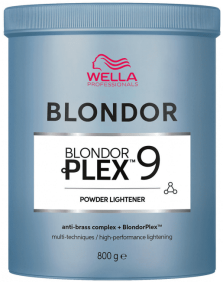 Wella - Decoloración polvo azul BLONDORPLEX 9 (Aclara hasta 9 tonos) 800 gr