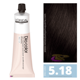 L`Oréal - Coloración DIA COLOR 5.18 Castaño Claro Ceniza Moca (sin amoniaco) 60 ml