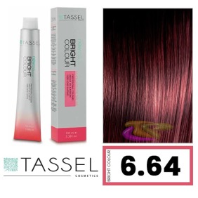 Tassel - Tinta Colore brillante con 6,64 N Argny cheratina SCURO BIONDO ROSSO RAME 100 ml (03.985)