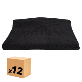 Wella - colore nero 12 Asciugamani 100 cm x 50 cm