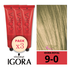 Schwarzkopf - Igora Reale Pack 3 9/0 Tintes Molto Chiari 60 ml Blonde