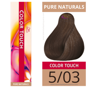 Wella - Ba o colori touch Naturals Pure 5/03 (senza amon OAC) 60 ml