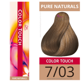 Wella - Ba o colori touch Naturals Pure 7/03 (senza amon OAC) 60 ml