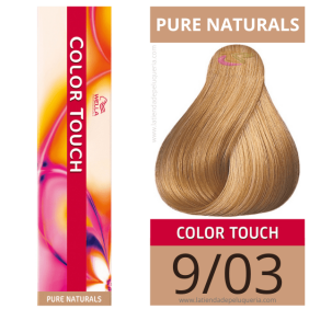 Wella - Ba o colori touch Naturals Pure 09.03 (senza amon OAC) 60 ml