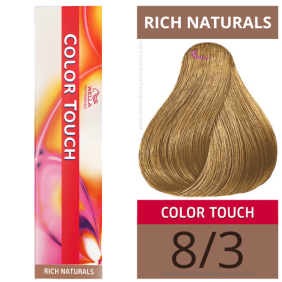 Wella - Ba o colori touch Rich Naturals 8/3 (senza amon ACO) 60 ml