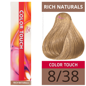 Wella - Ba o colori touch Rich Naturals 8/38 (senza amon ACO) 60 ml