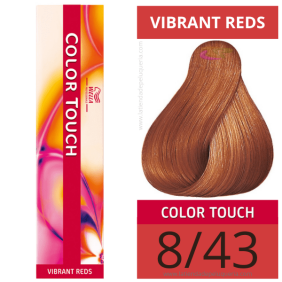 Wella - Ba o tocco di colore Vibrant Reds 8/43 (senza amon ACO) 60 ml