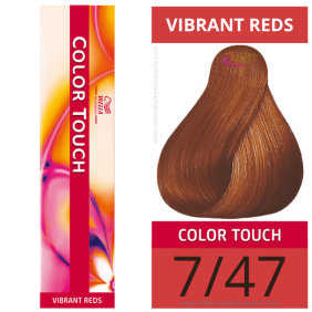 Wella - Ba o tocco di colore Vibrant Reds 7/47 (senza amon ACO) 60 ml
