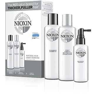 Nioxin - Kit SISTEMA 1 NATURAL perdita di densità dei capelli (3 prodotti)