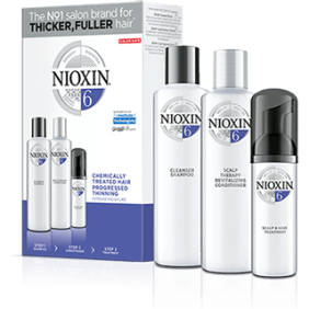 Nioxin - SYSTEM 6 hair QUADLY TREATED avanzata perdita di densità (3 prodotti)