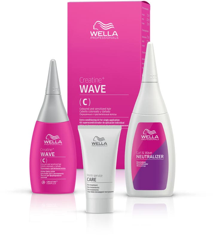 Wella - kit permanente CREATINE + WAVE (C) per fare onde da 205 ml