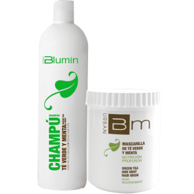 Blumin Urban - Confezione di Green e Mint T (champ 1000ml + maschera 700ml)