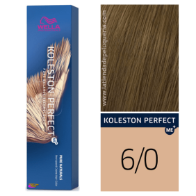 Wella - Koleston Perfect ME + Pure Naturals 6/0 Intense Blonde scuro 60 ml