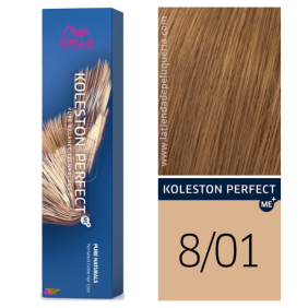 Wella - Koleston Perfect ME + Pure Naturals Dye 8/01 Ash Natural Clear Blonde 60 ml