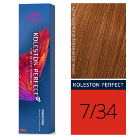 Wella - Koleston Perfect ME + Reds Vibrant 7/34 Medium Golden Brown Blond 60 ml