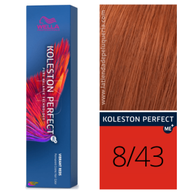 Wella - Koleston Perfect ME + Vibrant Reds Dye 8/43 Blonde Brown Copper Blonde 60 ml