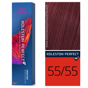 Wella - Koleston Perfect ME + Vibrant Reds 55/55 Caste o Intenso chiaro intenso mogano 60 ml