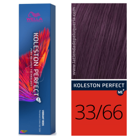 Wella - Koleston Perfect ME + Red Vibrant 33/66 Dark Intense Caste o Dark Violet 60 ml