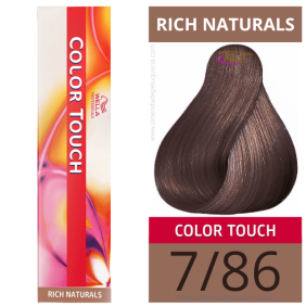 Wella - Ba o COLOR TOUCH Rich Naturals 7/86 Medium Violet Pearl Blonde (senza ammonio) da 60 ml